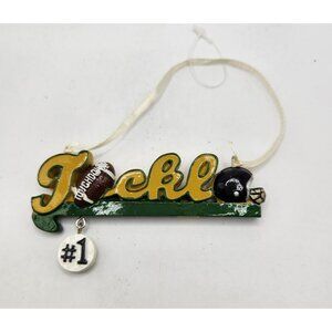 Holiday Christmas Ornament Sports Tackle Football‎ #1 - Resin